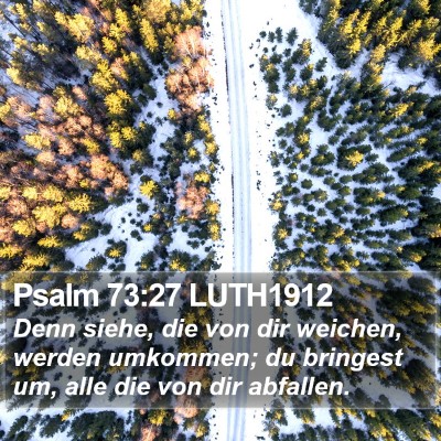 Psalm 73:27 LUTH1912 Bible Verse Image