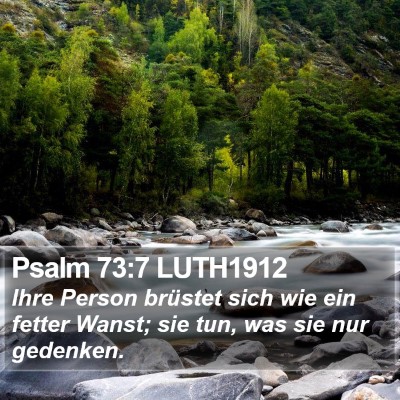 Psalm 73:7 LUTH1912 Bible Verse Image