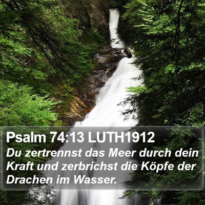 Psalm 74:13 LUTH1912 Bible Verse Image