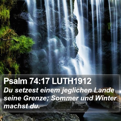 Psalm 74:17 LUTH1912 Bible Verse Image