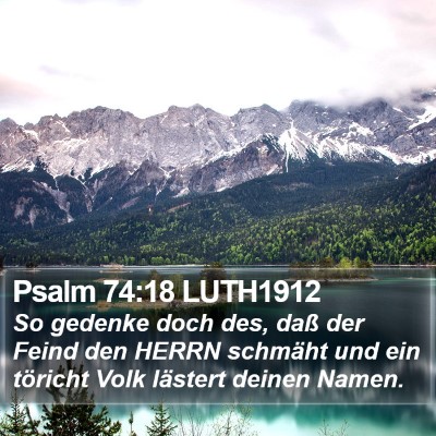 Psalm 74:18 LUTH1912 Bible Verse Image
