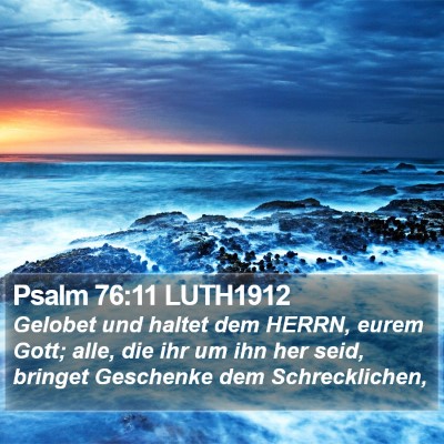 Psalm 76:11 LUTH1912 Bible Verse Image