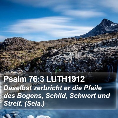 Psalm 76:3 LUTH1912 Bible Verse Image