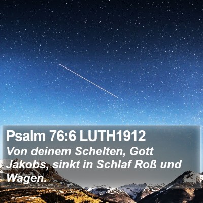 Psalm 76:6 LUTH1912 Bible Verse Image