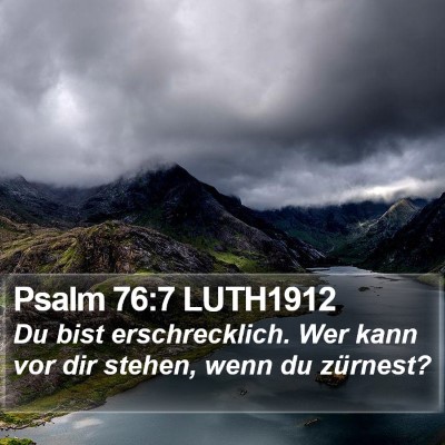 Psalm 76:7 LUTH1912 Bible Verse Image