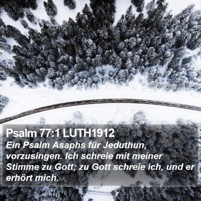 Psalm 77:1 LUTH1912 Bible Verse Image