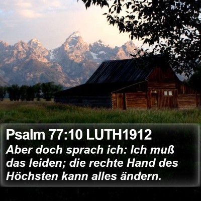Psalm 77:10 LUTH1912 Bible Verse Image
