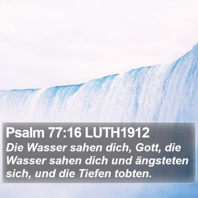 Psalm 77:16 LUTH1912 Bible Verse Image