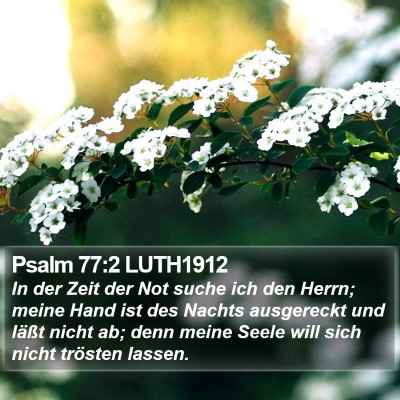 Psalm 77:2 LUTH1912 Bible Verse Image