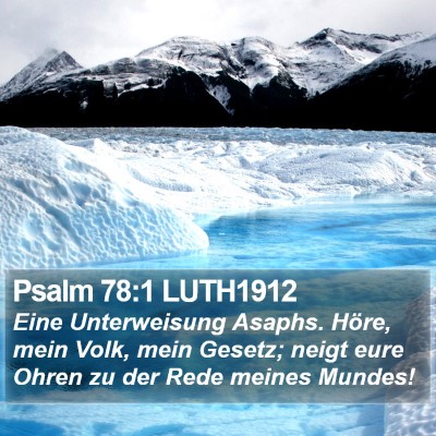 Psalm 78:1 LUTH1912 Bible Verse Image
