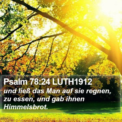 Psalm 78:24 LUTH1912 Bible Verse Image