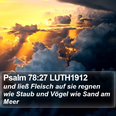 Psalm 78:27 LUTH1912 Bible Verse Image