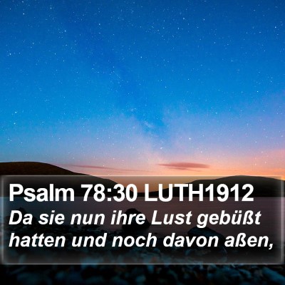 Psalm 78:30 LUTH1912 Bible Verse Image