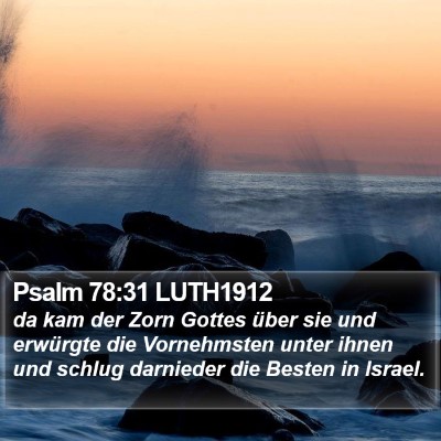 Psalm 78:31 LUTH1912 Bible Verse Image