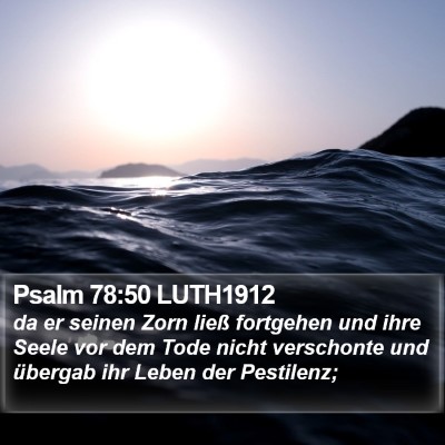 Psalm 78:50 LUTH1912 Bible Verse Image