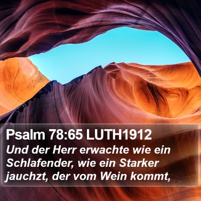 Psalm 78:65 LUTH1912 Bible Verse Image