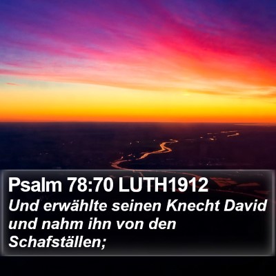 Psalm 78:70 LUTH1912 Bible Verse Image