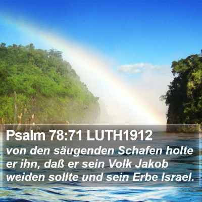 Psalm 78:71 LUTH1912 Bible Verse Image