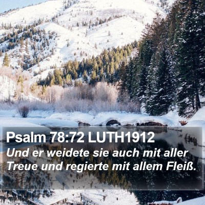 Psalm 78:72 LUTH1912 Bible Verse Image