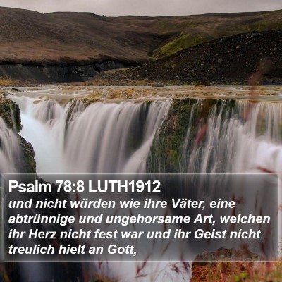 Psalm 78:8 LUTH1912 Bible Verse Image