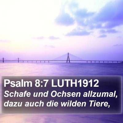 Psalm 8:7 LUTH1912 Bible Verse Image