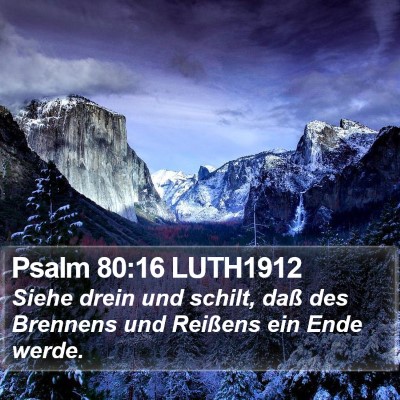 Psalm 80:16 LUTH1912 Bible Verse Image
