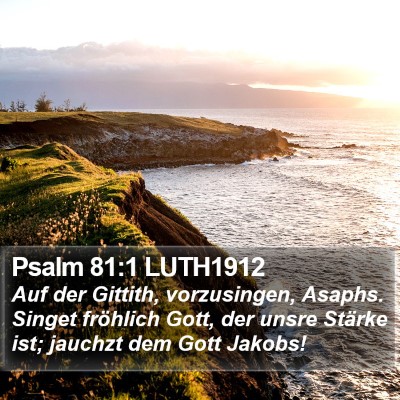 Psalm 81:1 LUTH1912 Bible Verse Image