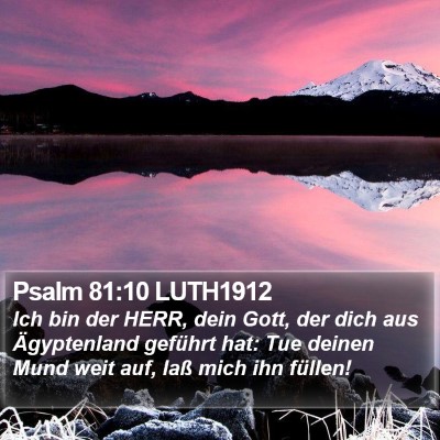 Psalm 81:10 LUTH1912 Bible Verse Image