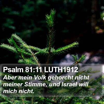 Psalm 81:11 LUTH1912 Bible Verse Image