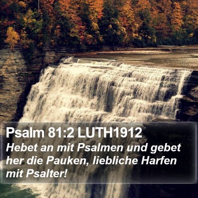 Psalm 81:2 LUTH1912 Bible Verse Image