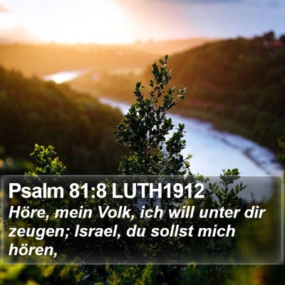 Psalm 81:8 LUTH1912 Bible Verse Image