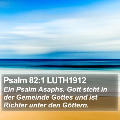 Psalm 82:1 LUTH1912 Bible Verse Image