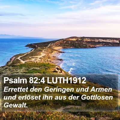 Psalm 82:4 LUTH1912 Bible Verse Image