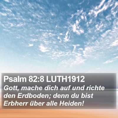Psalm 82:8 LUTH1912 Bible Verse Image