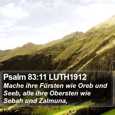 Psalm 83:11 LUTH1912 Bible Verse Image