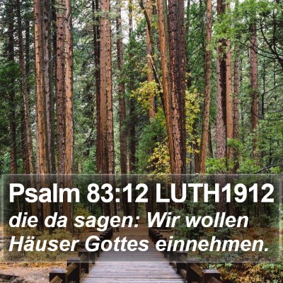 Psalm 83:12 LUTH1912 Bible Verse Image