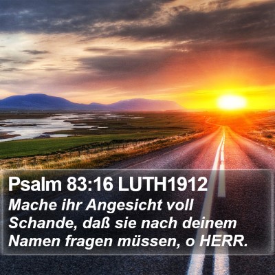 Psalm 83:16 LUTH1912 Bible Verse Image