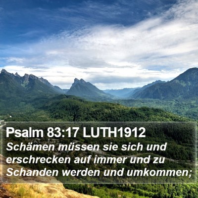 Psalm 83:17 LUTH1912 Bible Verse Image