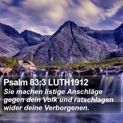 Psalm 83:3 LUTH1912 Bible Verse Image