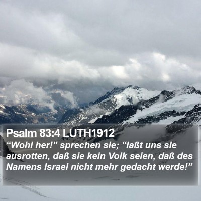 Psalm 83:4 LUTH1912 Bible Verse Image