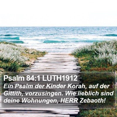 Psalm 84:1 LUTH1912 Bible Verse Image