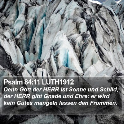 Psalm 84:11 LUTH1912 Bible Verse Image
