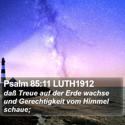 Psalm 85:11 LUTH1912 Bible Verse Image