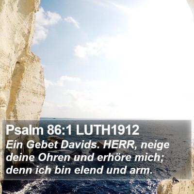 Psalm 86:1 LUTH1912 Bible Verse Image