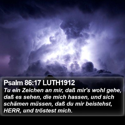 Psalm 86:17 LUTH1912 Bible Verse Image