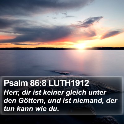 Psalm 86:8 LUTH1912 Bible Verse Image