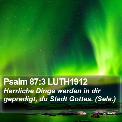 Psalm 87:3 LUTH1912 Bible Verse Image