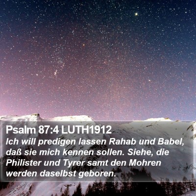 Psalm 87:4 LUTH1912 Bible Verse Image