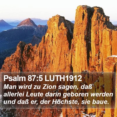 Psalm 87:5 LUTH1912 Bible Verse Image