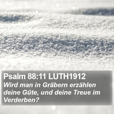 Psalm 88:11 LUTH1912 Bible Verse Image